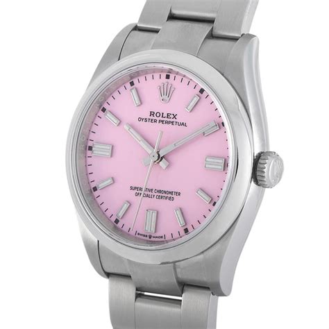 rolex oyster pink|Rolex Oyster perpetual pink.